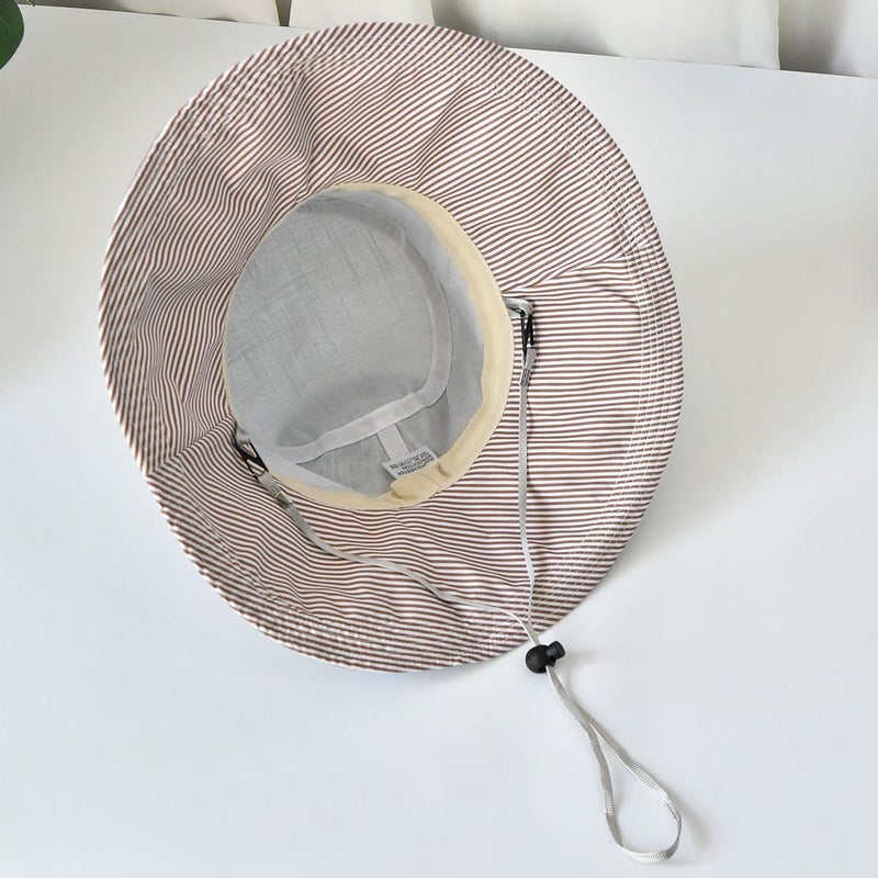 SOMALER Sun Hats for Women Roll-up Wide Brim Summer Beach Hat Foldable Floppy Cotton Hat - Image 3